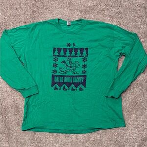 Notre Dame Hockey Gildan Green Extra Cotton Shirt